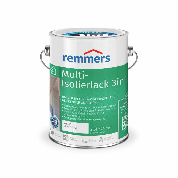 Remmers Multi-Isolierlack 3in1 | Wasserbasis | Grund-Zwischen- & Schluss | kostenfreie Lieferung Remmers Multi-Isolierlack 3in1 | Wasserbasis | Grund-Zwischen- & Schluss | kostenfreie Lieferung