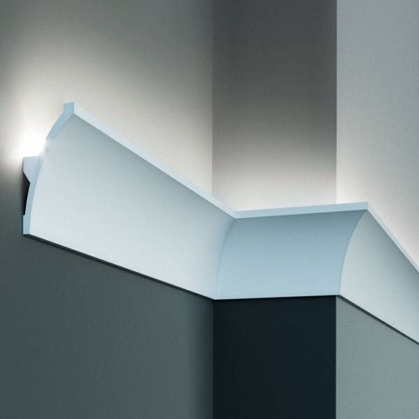 Elite Decor | Innenwinkel "KF702" | Polyurethan | 60 x 80 x 200 mm | Weiß | Stuckleisten Winkel Elite Decor | Innenwinkel "KF702" | Polyurethan | 60 x 80 x 200 mm | Weiß | Stuckleisten Winkel