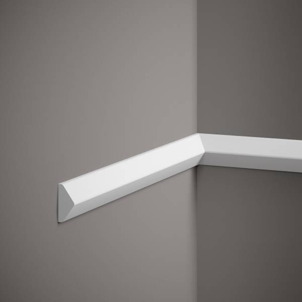 PROVISTON | Zierleiste "RM023" | 19 x 40 x 2000 mm | Weiß | Wandleiste | Wanddekoration | Hochwertig PROVISTON | Zierleiste "RM023" | 19 x 40 x 2000 mm | Weiß | Wandleiste | Wanddekoration | Hochwertig