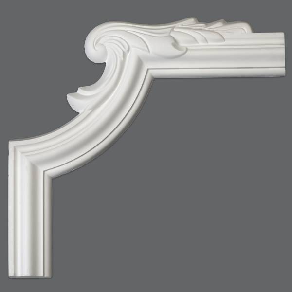 PROVISTON | Zierleistenecke Esslingen | Gips | 380 x 380 mm | Wandleistenecke | Weiß PROVISTON | Zierleistenecke Esslingen | Gips | 380 x 380 mm | Wandleistenecke | Weiß