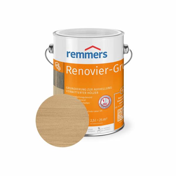 Remmers Renovier-Grund | Spezialgrundierung | Aufhellung verwitterter Hölzer | kostenfreie Lieferung Remmers Renovier-Grund | Spezialgrundierung | Aufhellung verwitterter Hölzer | kostenfreie Lieferung