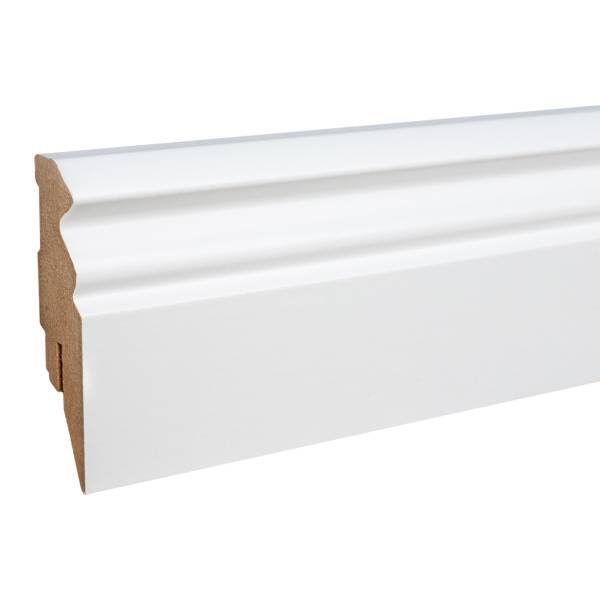 Sockelleisten "Ratingen" 16 x 58 x 2500 mm 72998 Berliner Profil | MDF foliert | weiß Sockelleisten "Ratingen" 16 x 58 x 2500 mm 72998 Berliner Profil | MDF foliert | weiß