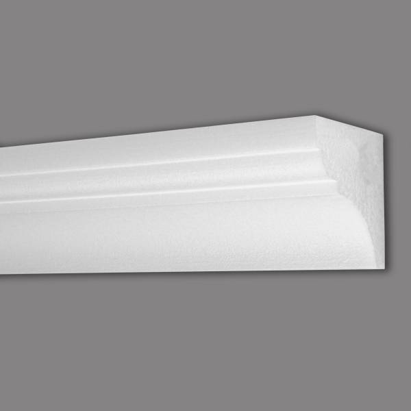 Wiesemann | Vorhangleiste "Amsterdam 14" | Polystyrol | 75 x 75 x 2000 mm | Deckenleiste | Weiß Wiesemann | Vorhangleiste "Amsterdam 14" | Polystyrol | 75 x 75 x 2000 mm | Deckenleiste | Weiß