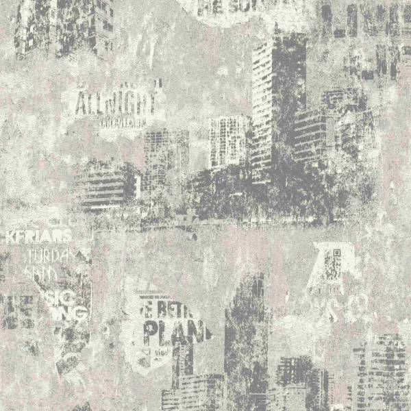 Rasch | Selection | 821208 | Vliestapete | Vintage | Retro | 0.53 x 10.05 m | Grau Rasch | Selection | 821208 | Vliestapete | Vintage | Retro | 0.53 x 10.05 m | Grau