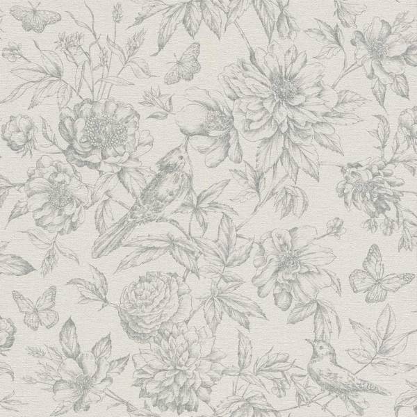 Rasch | Florentine | 449440 | Vliestapete | Blumenoptik | 0.53 x 10.05 m | Grün Rasch | Florentine | 449440 | Vliestapete | Blumenoptik | 0.53 x 10.05 m | Grün