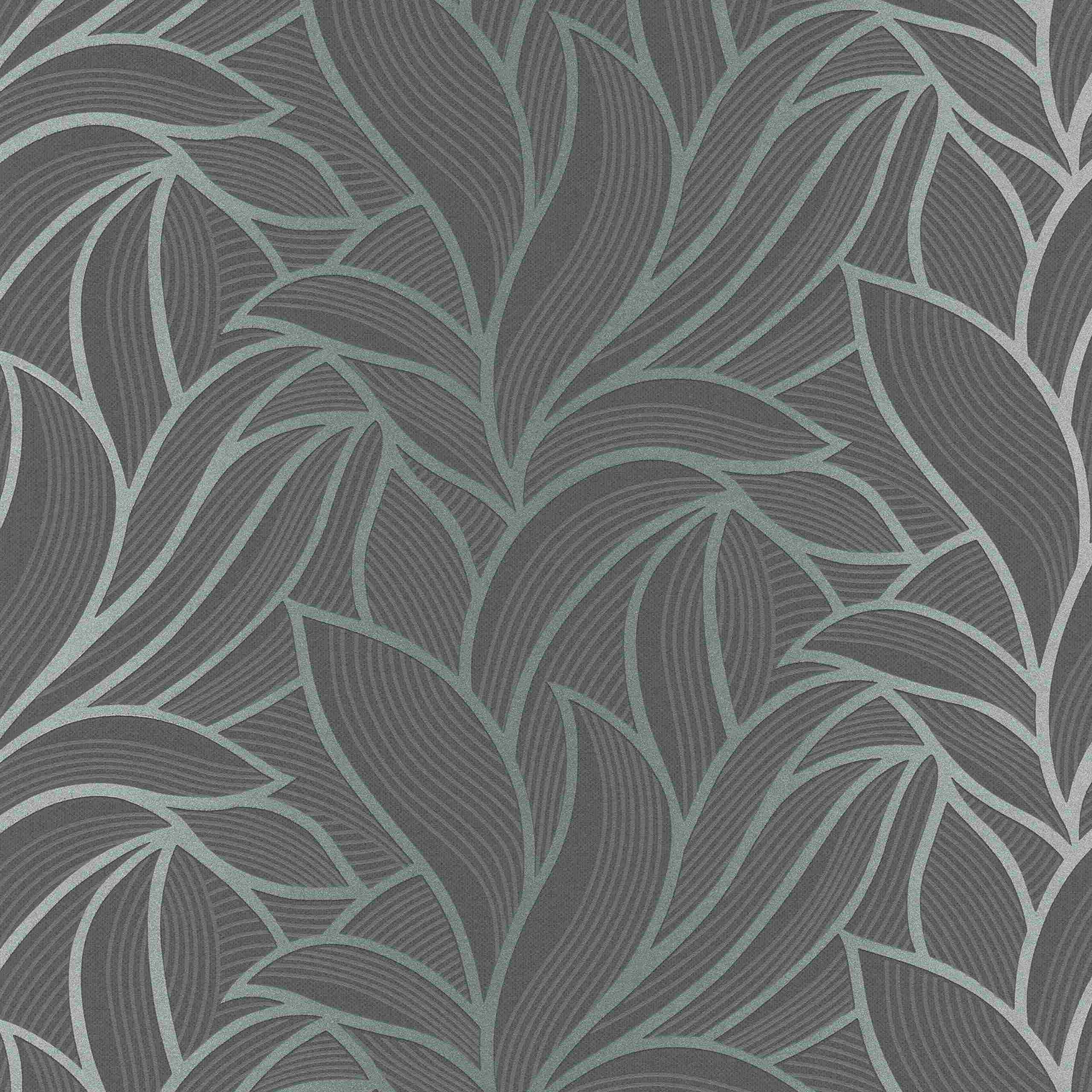 Erismann Bali 1002315 Vliestapete Blumentapete 0 53 M X 10 05 M Schwarz Profitapeten De