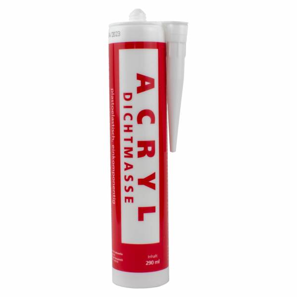 Acryl Dichtstoff zum Verfugen von Spalten und Rissen | 290 ml Kartusche Fugenmasse Acryl Dichtstoff zum Verfugen von Spalten und Rissen | 290 ml Kartusche Fugenmasse