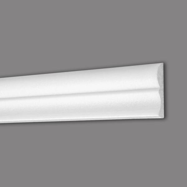 Wiesemann | Zierleiste Rotterdam 55 | Polystyrol | 15 x 54 x 2000 mm | Wandleiste | Weiß Wiesemann | Zierleiste Rotterdam 55 | Polystyrol | 15 x 54 x 2000 mm | Wandleiste | Weiß