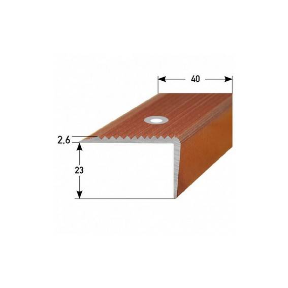 Auer | Treppenkanten- & Winkelprofile Fondi | H 23 mm | B 40 mm | Abriebfest Spezialemailliert | Alu Auer | Treppenkanten- & Winkelprofile Fondi | H 23 mm | B 40 mm | Abriebfest Spezialemailliert | Alu