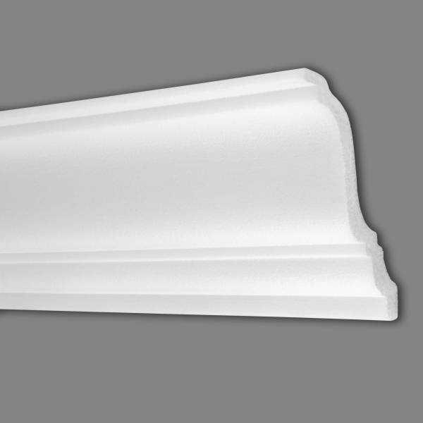Wiesemann | Stuckleiste Ambelia 23 | Polystyrol | 115 x 162 x 2000 mm | Deckenleiste | Weiß Wiesemann | Stuckleiste Ambelia 23 | Polystyrol | 115 x 162 x 2000 mm | Deckenleiste | Weiß