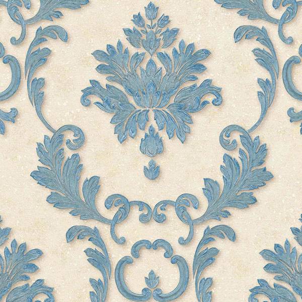 A.S. Creation | Luxury wallpaper | 324222 | Vliestapete | Barock | 0.53 x 10.05 m | Blau A.S. Creation | Luxury wallpaper | 324222 | Vliestapete | Barock | 0.53 x 10.05 m | Blau