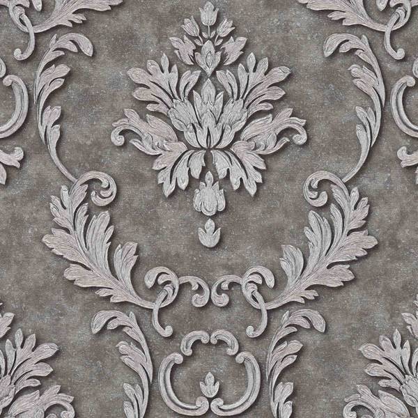 A.S. Creation | Luxury wallpaper | 324225 | Vliestapete | Barock | 0.53 x 10.05 m | Grau