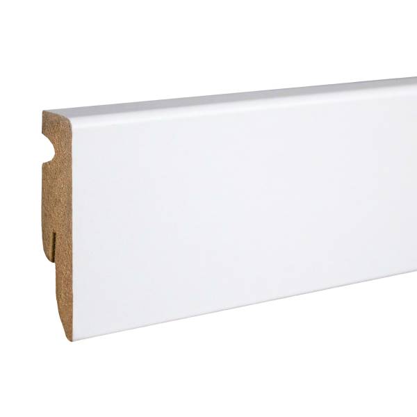 Neuhofer Sockelleiste "Manta" FU062L MDF 15 x 58 x 2400 mm Weiß Fußleiste Neuhofer Sockelleiste "Manta" FU062L MDF 15 x 58 x 2400 mm Weiß Fußleiste