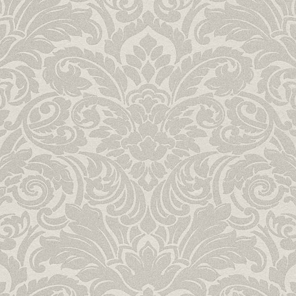 A.S. Creation | Luxury wallpaper | 305451 | Vliestapete | Barock | 0.53 x 10.05 m | Silber
