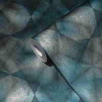 A.S. Creation | MY HOME. MY SPA. | 386924 | Vliestapete | 3D Optik | 0.53 x 10.05 m | Blau