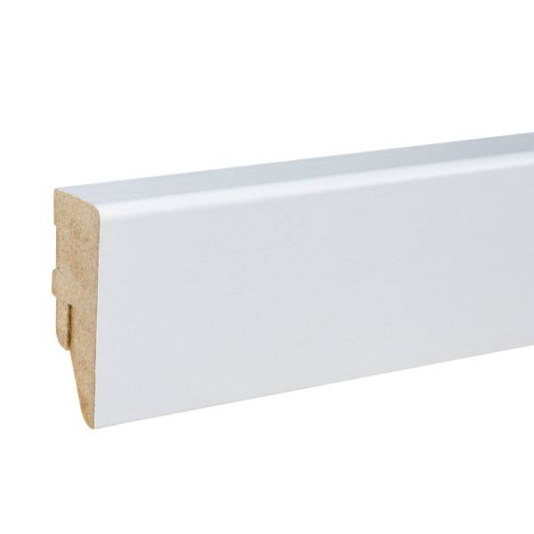 Kosche | Sockelleiste Cremona-7 | MDF | 71577 | 19 x 50 x 2500 mm | Weiß | Foliert | Abgerundet Kosche | Sockelleiste Cremona-7 | MDF | 71577 | 19 x 50 x 2500 mm | Weiß | Foliert | Abgerundet