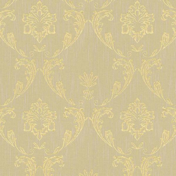 A.S. Creation | Metallic Silk | 306584 | Vliestapete | Barock | 0.53 x 10.05 m | Beige