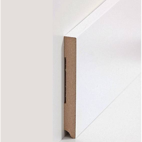 Sockelleisten "Cottbus" - weiß (MDF foliert / 721.1311) Sockelleisten "Cottbus" - weiß (MDF foliert / 721.1311)