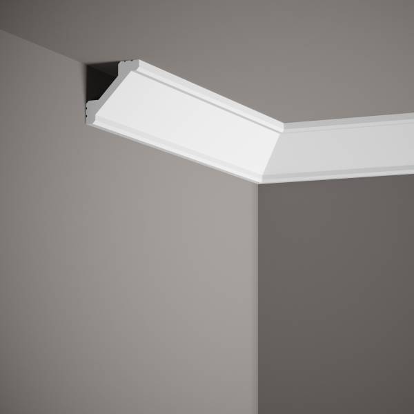 PROVISTON | Stuckleiste "NE368" | 50 x 53 x 2000 mm | Weiß | Deckenleiste | LED Lichtleiste | Modern PROVISTON | Stuckleiste "NE368" | 50 x 53 x 2000 mm | Weiß | Deckenleiste | LED Lichtleiste | Modern