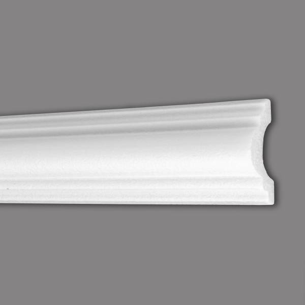 Wiesemann | Zierleiste Freiburg 58 | Polystyrol | 26 x 58 x 2000 mm | Wandleiste | Weiß Wiesemann | Zierleiste Freiburg 58 | Polystyrol | 26 x 58 x 2000 mm | Wandleiste | Weiß
