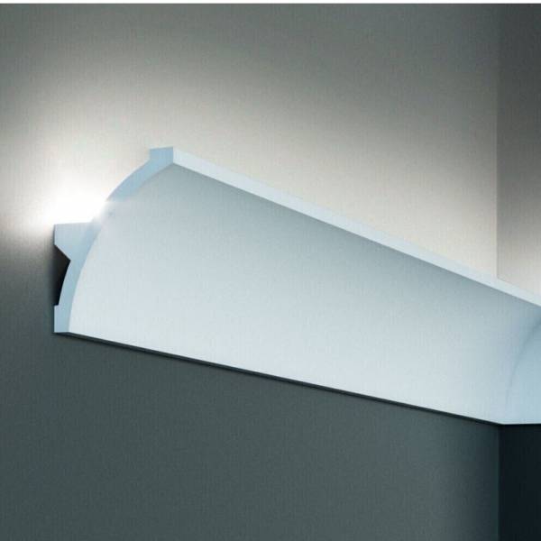Elite Decor Lichtleiste KF702| Polystyrol 80 x 60 x 2000 mm Weiß Styropor Zierleiste Elite Decor Lichtleiste KF702| Polystyrol 80 x 60 x 2000 mm Weiß Styropor Zierleiste