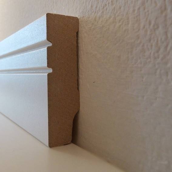 Südbrock | Sockelleiste "Rostock" | 721.1558 | MDF | 16 x 58 x 2500 mm | Weiß | Fußleiste Südbrock | Sockelleiste "Rostock" | 721.1558 | MDF | 16 x 58 x 2500 mm | Weiß | Fußleiste