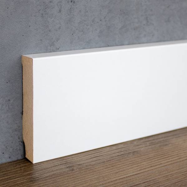 Südbrock | 16 x 80mm | eckige Fußleiste | 721.1680 | MDF foliert | weiße Sockelleiste | Design Südbrock | 16 x 80mm | eckige Fußleiste | 721.1680 | MDF foliert | weiße Sockelleiste | Design