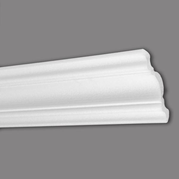 Wiesemann | Stuckleiste Frankfurt 18 | Polystyrol | 71 x 71 x 2000 mm | Deckenleiste | Weiß Wiesemann | Stuckleiste Frankfurt 18 | Polystyrol | 71 x 71 x 2000 mm | Deckenleiste | Weiß