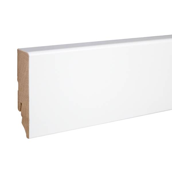 Neuhofer Sockelleiste "Predosa" FU087L MDF 19 x 70 x 2400 mm Weiß Fußleiste Neuhofer Sockelleiste "Predosa" FU087L MDF 19 x 70 x 2400 mm Weiß Fußleiste