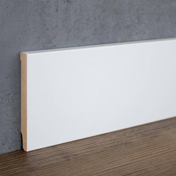 Südbrock | Sockelleiste "Göttingen" | 721.1080 | MDF | 10 x 80 x 2500 mm | Weiß | Eckig Südbrock | Sockelleiste "Göttingen" | 721.1080 | MDF | 10 x 80 x 2500 mm | Weiß | Eckig