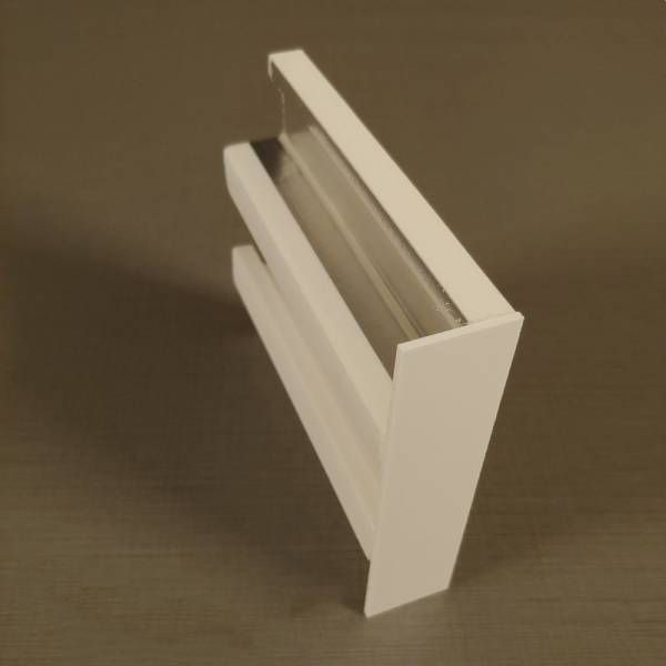 PROVISTON | Endstücke | Für Lichtleiste "RM017" | PVC | 25 x 100 mm | Weiß | Endblende | Hochwertig PROVISTON | Endstücke | Für Lichtleiste "RM017" | PVC | 25 x 100 mm | Weiß | Endblende | Hochwertig