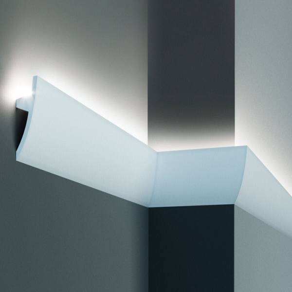 Elite Decor | Innenwinkel "KF502" | Polyurethan | 75 x 36 x 200 mm | Weiß | Stuckleisten Winkel Elite Decor | Innenwinkel "KF502" | Polyurethan | 75 x 36 x 200 mm | Weiß | Stuckleisten Winkel