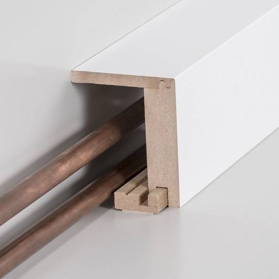 Südbrock | Heizrohrabdeckleiste bis 88 mm | 721.9664.31 | MDF | 64 x 96 x 2500 mm | Weiß | Eckig Südbrock | Heizrohrabdeckleiste bis 88 mm | 721.9664.31 | MDF | 64 x 96 x 2500 mm | Weiß | Eckig