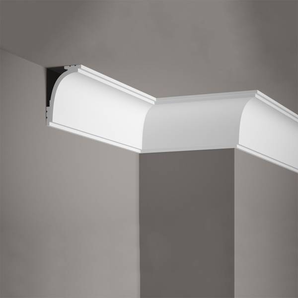PROVISTON | Stuckleiste "NE111" | 62 x 92 x 2000 mm | Weiß | Deckenleiste | Wohndekoration PROVISTON | Stuckleiste "NE111" | 62 x 92 x 2000 mm | Weiß | Deckenleiste | Wohndekoration