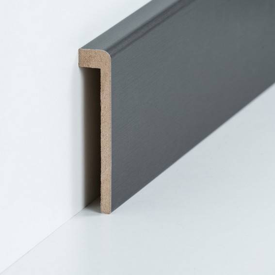 Abdeckleiste für Fliesensockel bis 85 mm (MDF foliert / 72.96.13.85.47) - Farbe: Titan 2aegjkz86 Abdeckleiste für Fliesensockel bis 85 mm (MDF foliert / 72.96.13.85.47) - Farbe: Titan 2aegjkz86