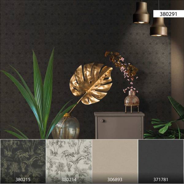 A.S. Creation | Cuba | 380291 | Vliestapete | Muster & Motive | 0.53 x 10.05 m | Schwarz | Metallic A.S. Creation | Cuba | 380291 | Vliestapete | Muster & Motive | 0.53 x 10.05 m | Schwarz | Metallic