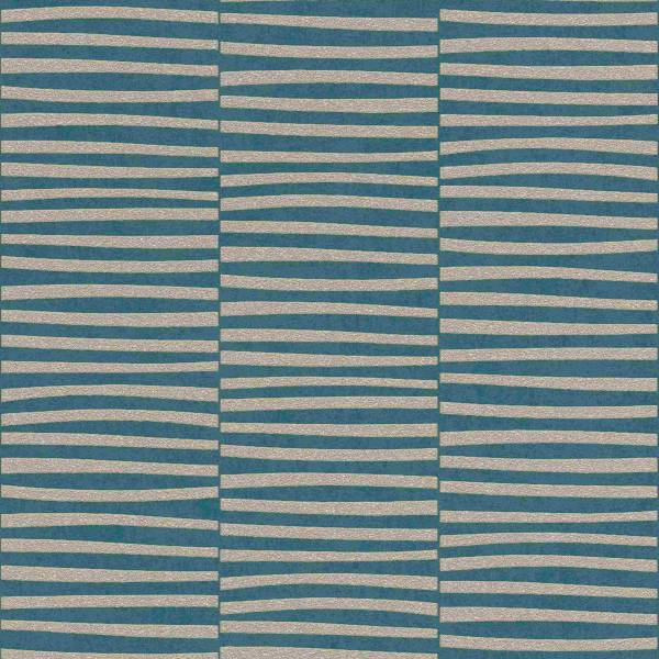 Rasch | GLAM | 542066 | Vliestapete | Streifenoptik | 0.53 x 10.05 m | Blau Rasch | GLAM | 542066 | Vliestapete | Streifenoptik | 0.53 x 10.05 m | Blau