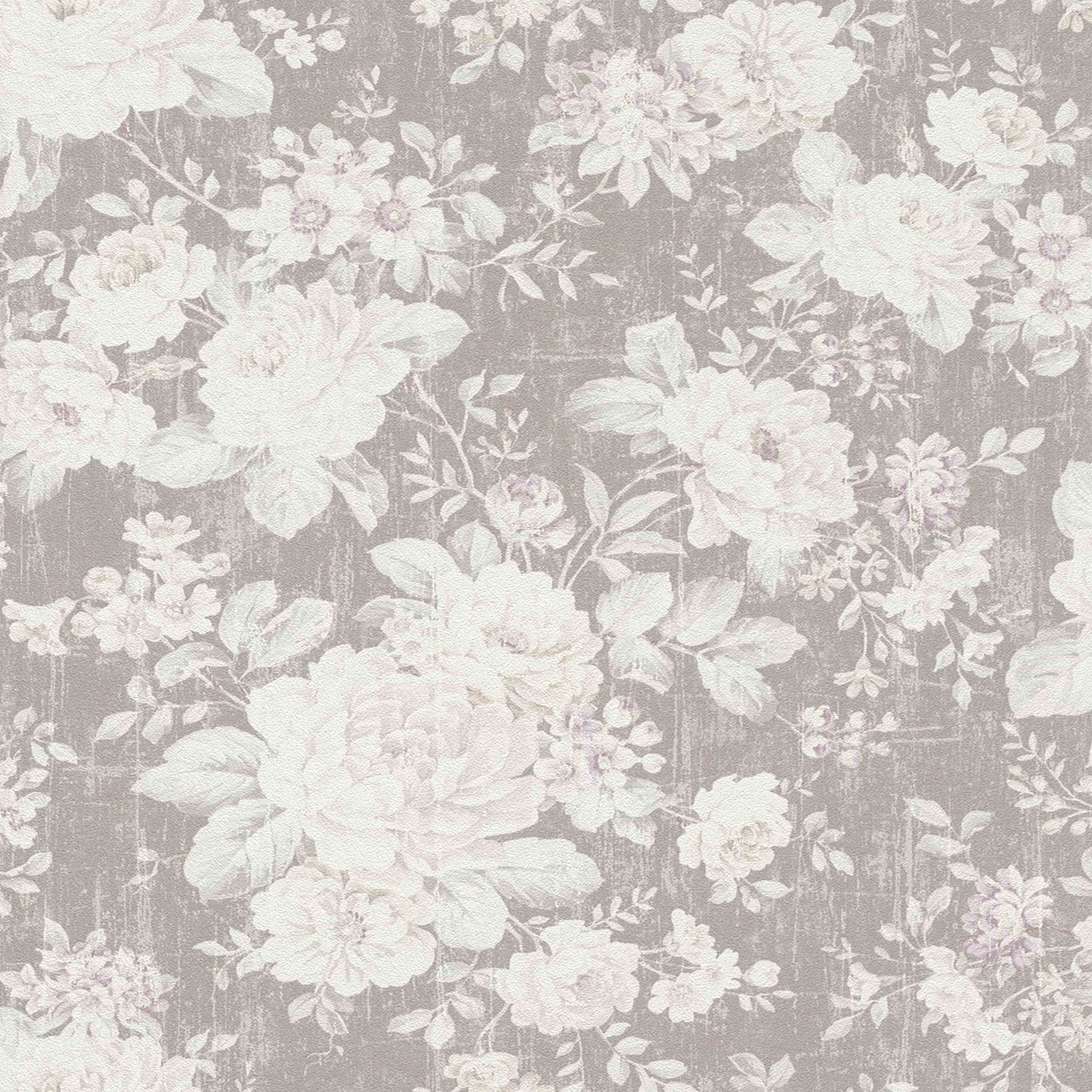 Rasch Selection 516005 Vliestapete Blumentapete 0 53 M X 10 05 M Braun Profitapeten De