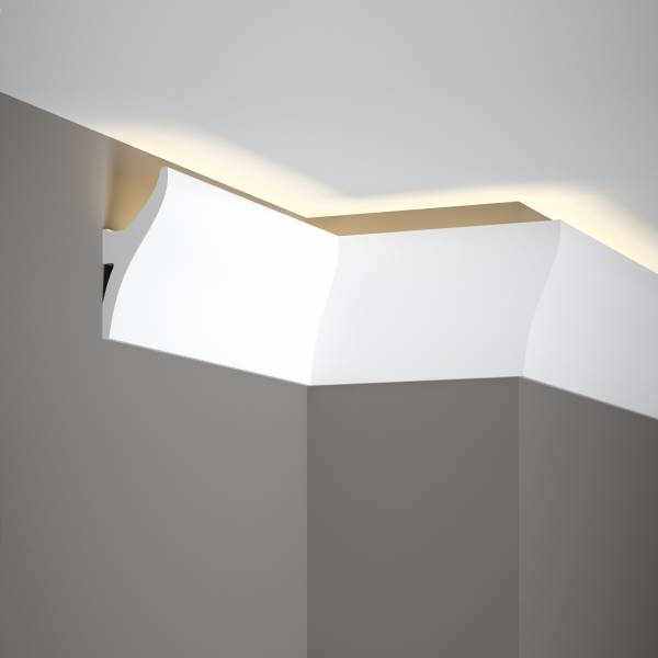Mardom | LED Lichtleiste "QL010" | 12 x 42 x 2000 mm | Weiß | Deckenleiste | Stuckleiste | Modern Mardom | LED Lichtleiste "QL010" | 12 x 42 x 2000 mm | Weiß | Deckenleiste | Stuckleiste | Modern