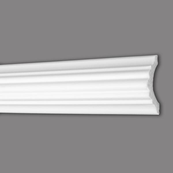Wiesemann | Zierleiste Düsseldorf 59 | Polystyrol | 27 x 64 x 2000 mm | Wandleiste | Weiß Wiesemann | Zierleiste Düsseldorf 59 | Polystyrol | 27 x 64 x 2000 mm | Wandleiste | Weiß