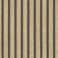 A.S. Creation | Holzpaneele | Lamellen | 391091 | Vliestapete | Streifen | 0.53 x 10.05 m | Beige