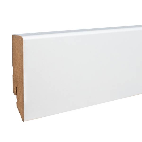 Neuhofer Sockelleiste "Canelli" FU086L MDF 16 x 70 x 2400 mm Weiß Fußleiste Neuhofer Sockelleiste "Canelli" FU086L MDF 16 x 70 x 2400 mm Weiß Fußleiste