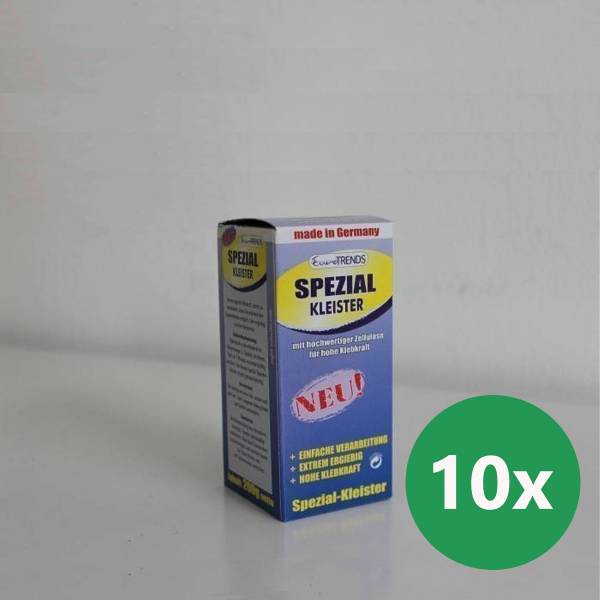 Sparpaket 10 x Spezialkleister | Kleister für Tapeten mit Papierträger | je 200 Gramm Sparpaket 10 x Spezialkleister | Kleister für Tapeten mit Papierträger | je 200 Gramm