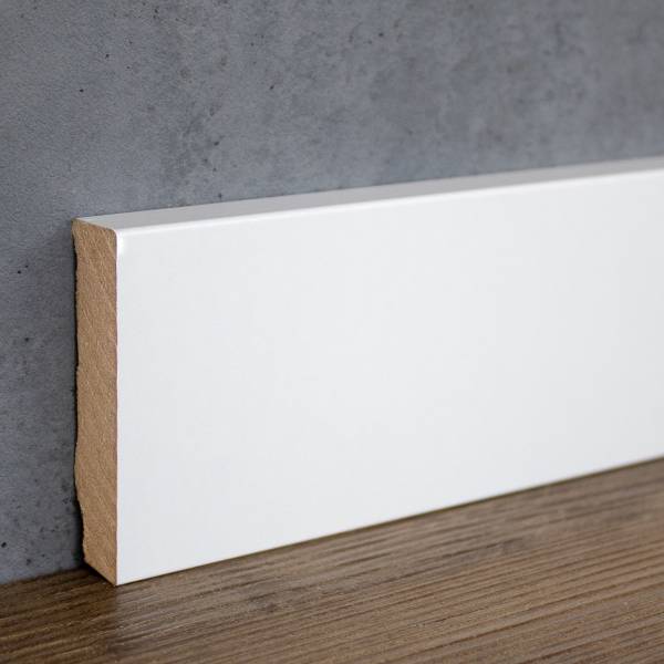Südbrock | eckige Fußleiste | MDF foliert | 721.1670 | weiße Sockelleiste | 16 x 70mm | modern Südbrock | eckige Fußleiste | MDF foliert | 721.1670 | weiße Sockelleiste | 16 x 70mm | modern