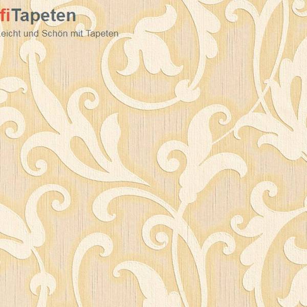 A.S. Creation | Tessuto | 954902 | Vliestapete | Blumenoptik | 0.53 x 10.05 m | Gelb