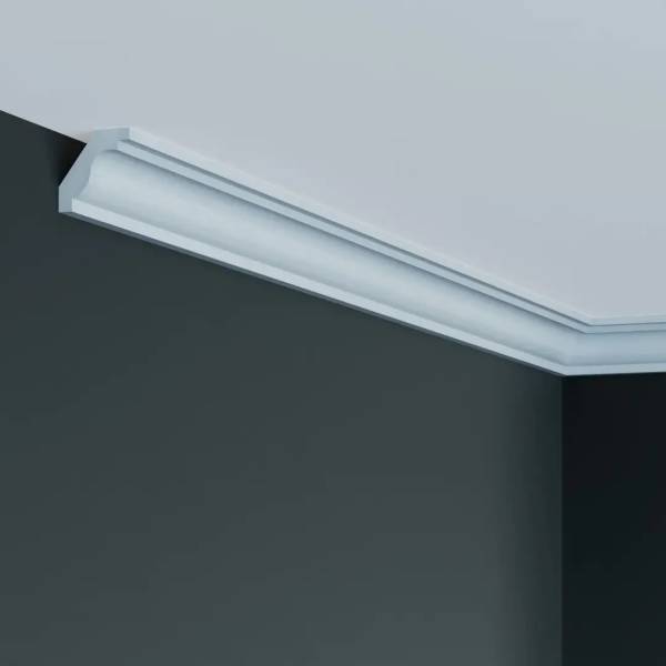 Elite Decor | Stuckleiste P921 | Polyurethan | 32 x 32 x 2000 mm | Styropor Deckenleiste | Weiß Elite Decor | Stuckleiste P921 | Polyurethan | 32 x 32 x 2000 mm | Styropor Deckenleiste | Weiß