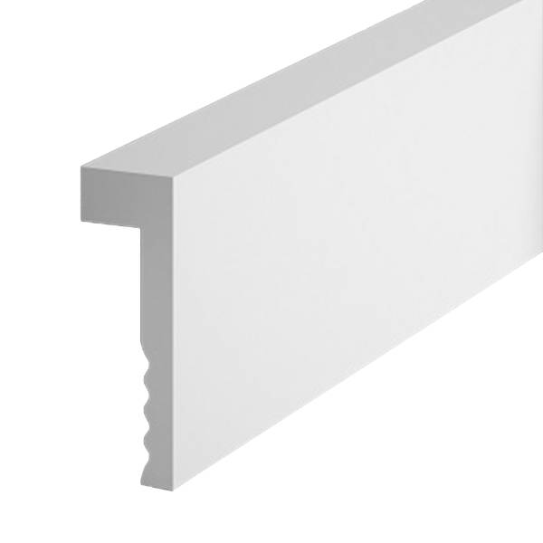 PROVISTON | Sockelleiste "NE006" | 23 x 101 x 2000 mm | Weiß | Fußleiste | Wendbar | Wohndekoration PROVISTON | Sockelleiste "NE006" | 23 x 101 x 2000 mm | Weiß | Fußleiste | Wendbar | Wohndekoration