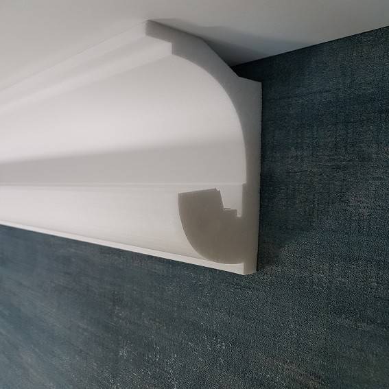 PROVISTON | Lichtleiste "LL5" | Polystyrol Stuckleiste | 92 x 182 x 2000 mm | Weiß | Deckenleiste PROVISTON | Lichtleiste "LL5" | Polystyrol Stuckleiste | 92 x 182 x 2000 mm | Weiß | Deckenleiste