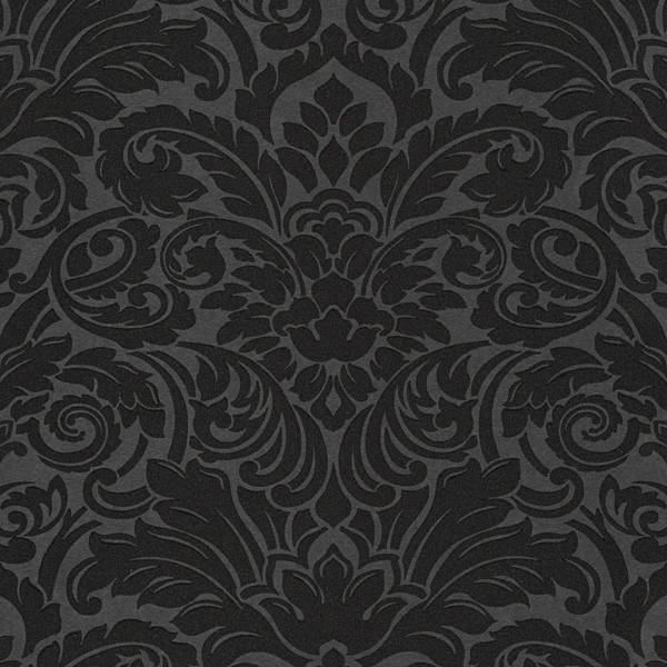 A.S. Creation | Luxury wallpaper | 305455 | Vliestapete | Barock | 0.53 x 10.05 m | Schwarz