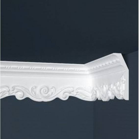 Marbet | Innenwinkel "Marbet B49" | Polystyrol | 50 x 145 x 200 mm | Weiß | Stuckleisten Ecke Marbet | Innenwinkel "Marbet B49" | Polystyrol | 50 x 145 x 200 mm | Weiß | Stuckleisten Ecke